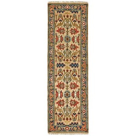 Camel/Black 2'-6" x 8' Runner Rug