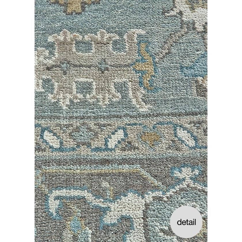 Feizy Rugs Ustad Steel/Chocolate 7'-9" x 9'-9" Area Rug