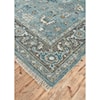 Feizy Rugs Ustad Steel/Chocolate 2'-6" x 8' Runner Rug