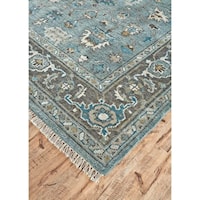 Steel/Chocolate 2'-6" x 8' Runner Rug