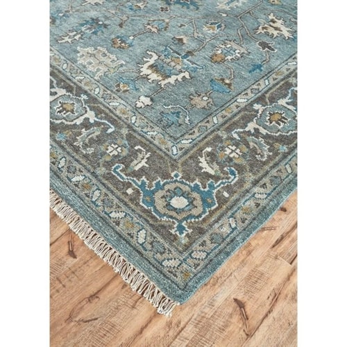 Steel/Chocolate 2'-6" x 8' Runner Rug