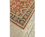 Feizy Rugs Ustad Red/Black 7'-9" x 9'-9" Area Rug