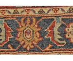 Feizy Rugs Ustad Red/Black 7'-9" x 9'-9" Area Rug
