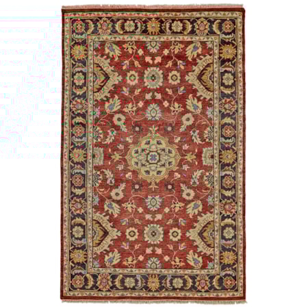 Red/Black 2' x 3' Area Rug