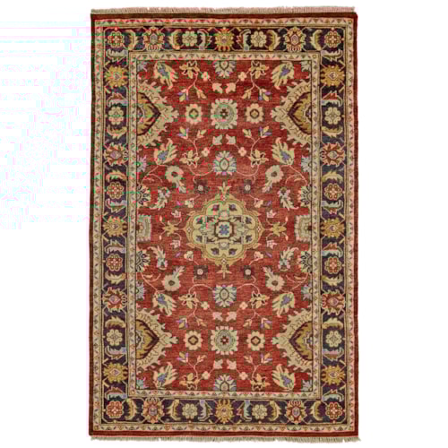 Red/Black 2' x 3' Area Rug