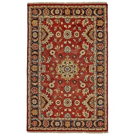 Red/Black 2' x 3' Area Rug
