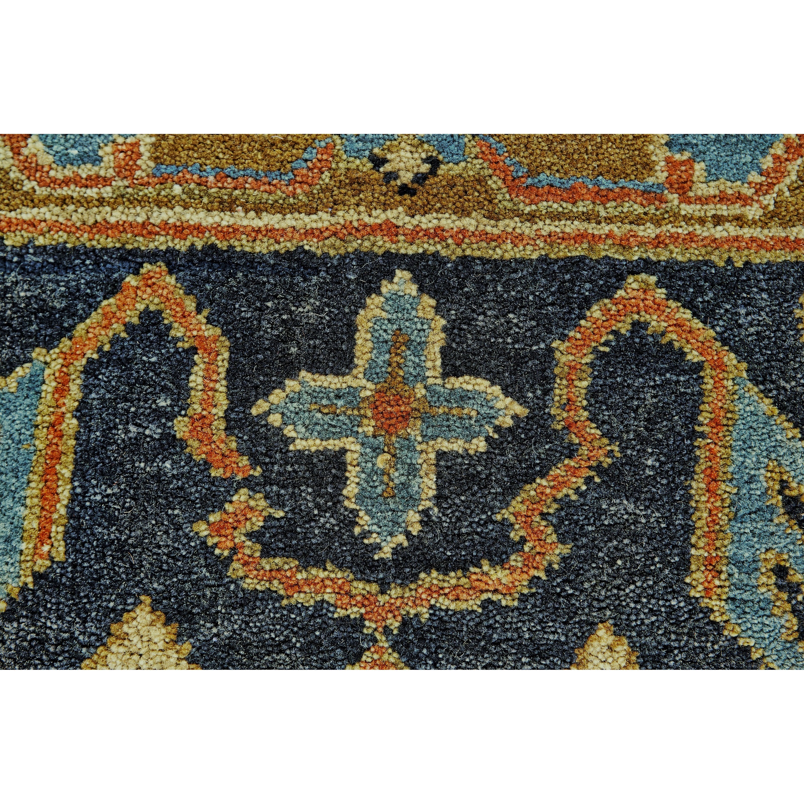 Feizy Rugs Ustad Rust/Charcoal 5'-6" x 8'-6" Area Rug