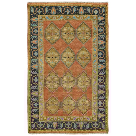 Rust/Charcoal 7'-9" x 9'-9" Area Rug