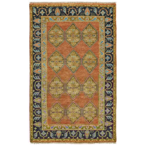 Rust/Charcoal 8'-6" x 11'-6" Area Rug