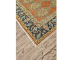 Feizy Rugs Ustad Rust/Charcoal 9'-6" x 13'-6" Area Rug