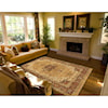 Feizy Rugs Ustad Gold/Brown 7'-9" x 9'-9" Area Rug