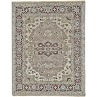 Ivory/Walnut 2' x 3' Area Rug