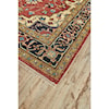 Feizy Rugs Ustad Red/Black 5'-6" x 8'-6" Area Rug