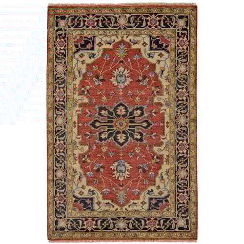 Red/Black 9'-6" x 13'-6" Area Rug