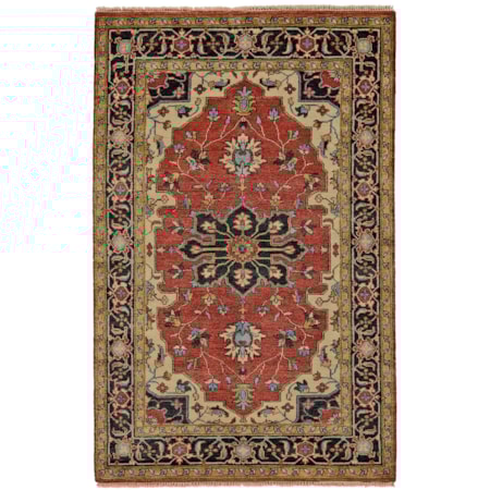 Red/Black 2' x 3' Area Rug