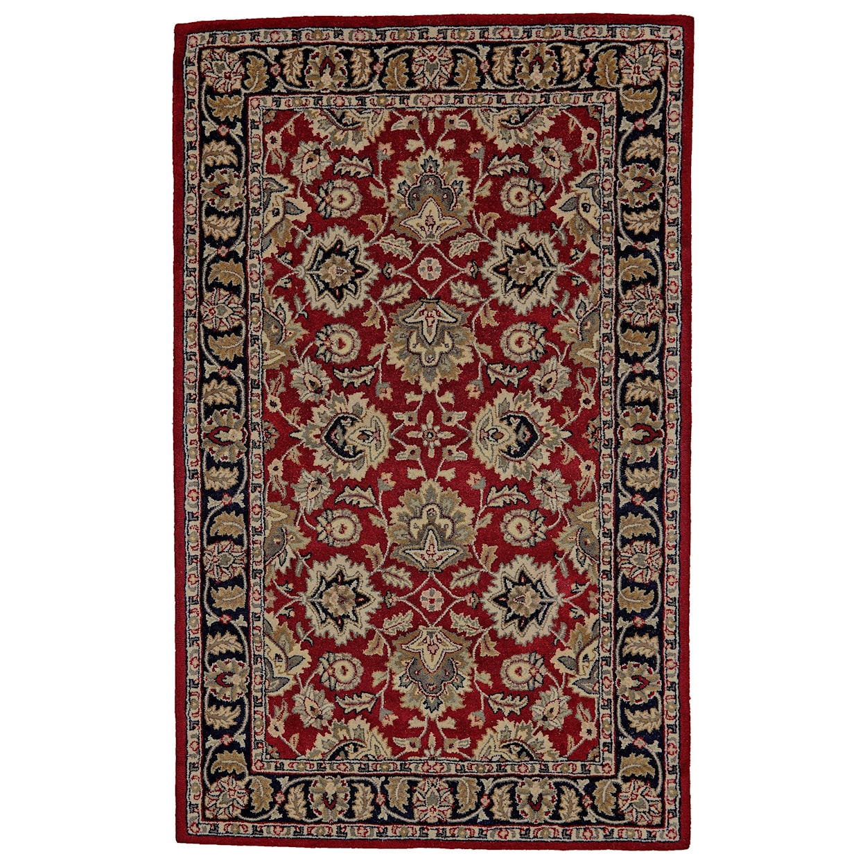 Feizy Rugs Yale Red/Black 5' x 8' Area Rug