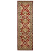 Feizy Rugs Yale Red/Black 2'-3" x 8' Runner Rug