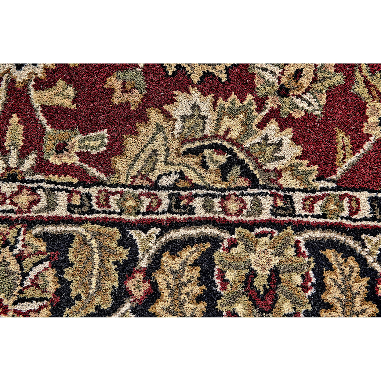 Feizy Rugs Yale Red/Black 2'-3" x 8' Runner Rug