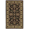 Feizy Rugs Yale Black/Gold 3'-6" x 5'-6" Area Rug