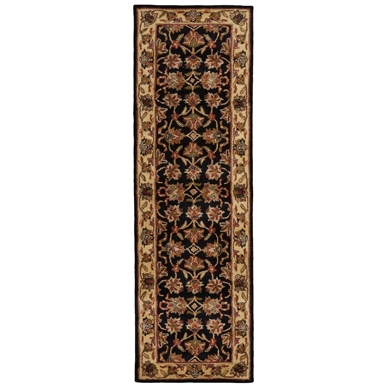 Feizy Rugs Yale Black/Gold 3'-6" x 5'-6" Area Rug