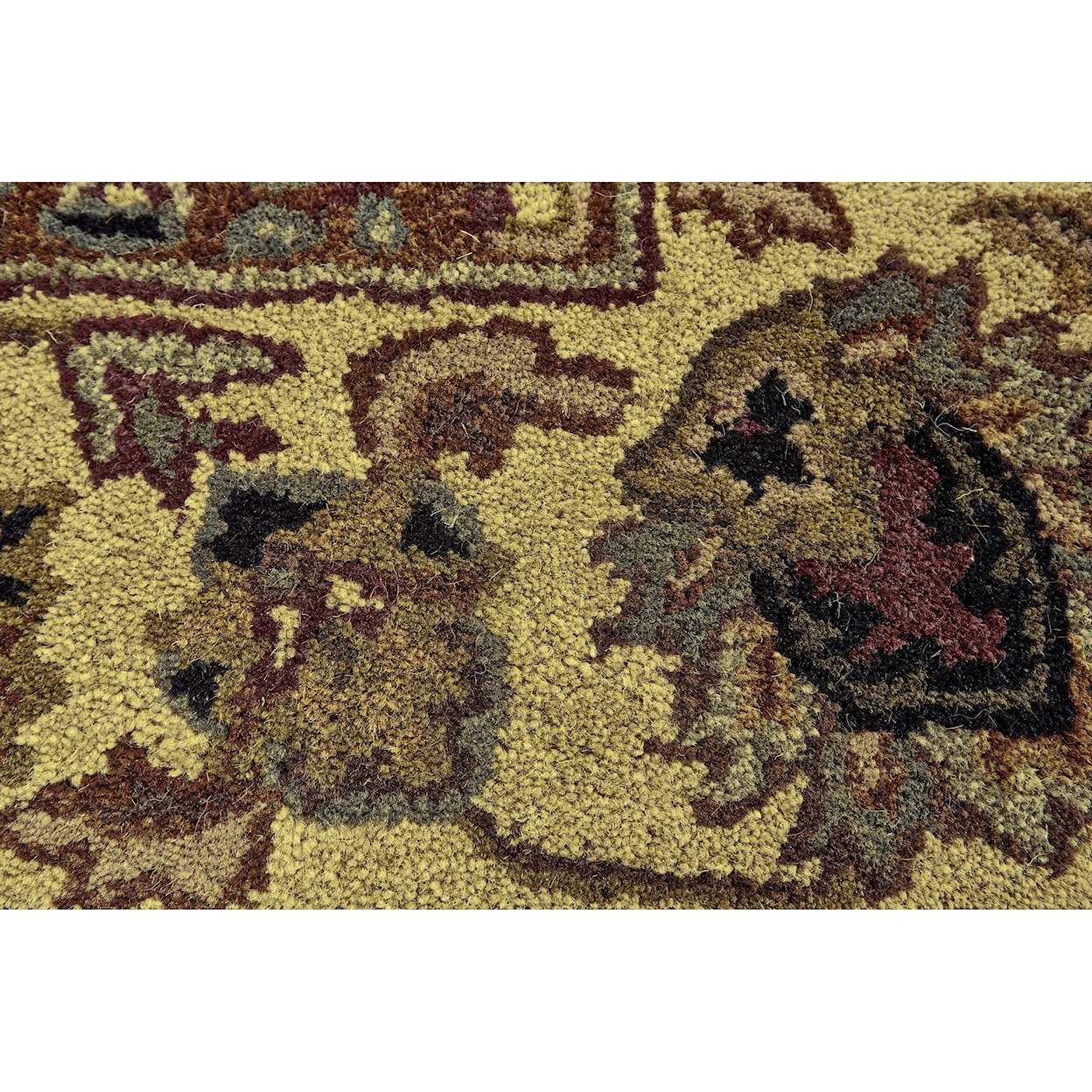 Feizy Rugs Yale Black/Gold 2'-3" x 8' Runner Rug