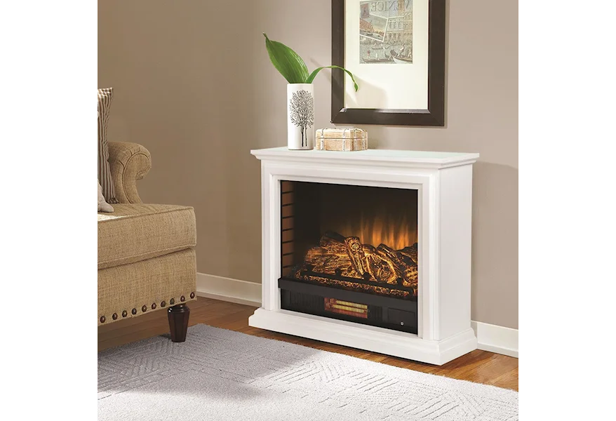 DAKOTA MOBILE FIREPLACE CONSOLE by Fina Designs Fireplaces at Darvin Furniture