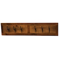 WALL COAT RACK WITH 6 PEGS