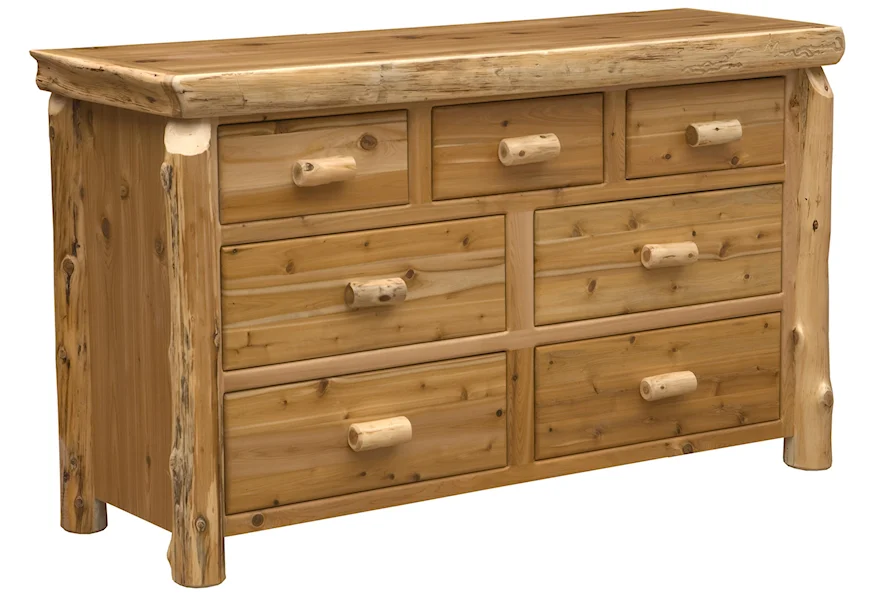 Cedar 7 Drawer Dresser by Fireside Lodge at Conlin's Furniture