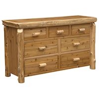 Rustic 7-Drawer Dresser