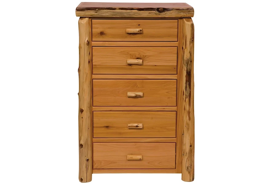Cedar 5-Drawer Chest by Fireside Lodge at Conlin's Furniture