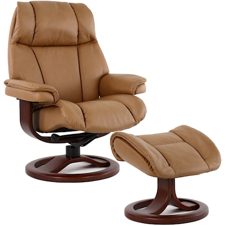 Small Recliner and Ottoman Set