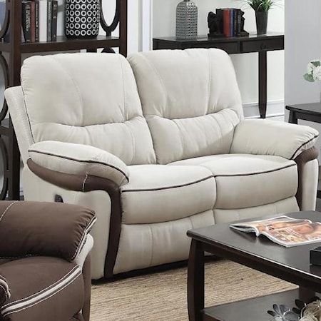 Casual Power Reclining Love Seat