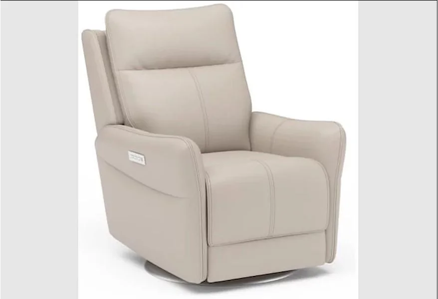 1504 Spin Swivel Power Recliner by Flexsteel at Howell Furniture
