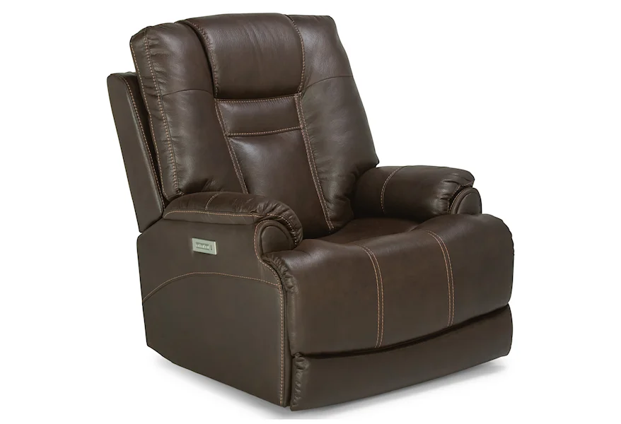 Marley Power Recliner with Power Headrest by Flexsteel at Jordan's Home Furnishings