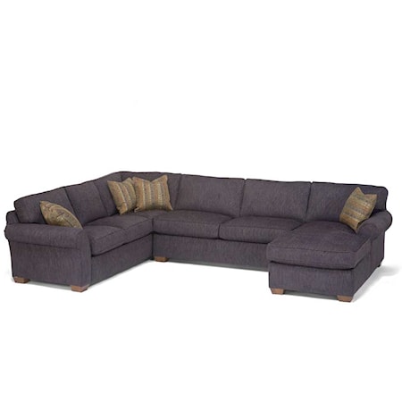 Three Piece Sectional with Chaise