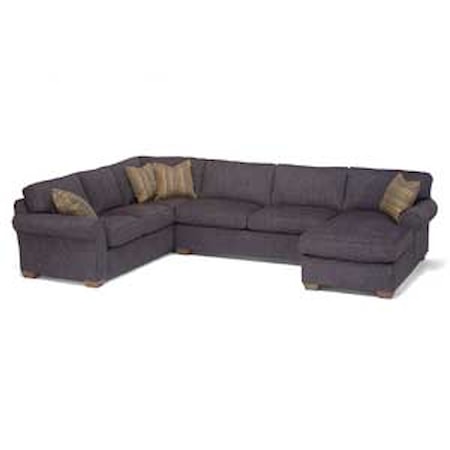 Three Piece Sectional with Chaise