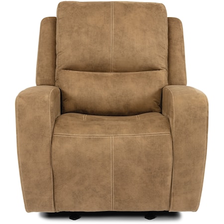 Transitional Power Gliding Recliner with Power Headrest
