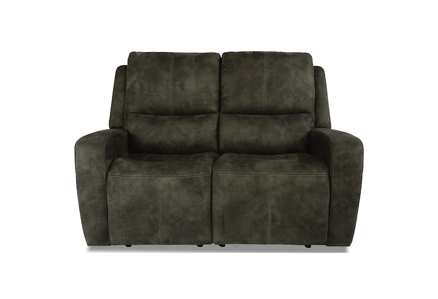 Latitudes - Aiden Power Reclining Loveseat by Flexsteel at Home Collections Furniture