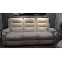 Contemporary Power Reclining Sofa with Power Headrests