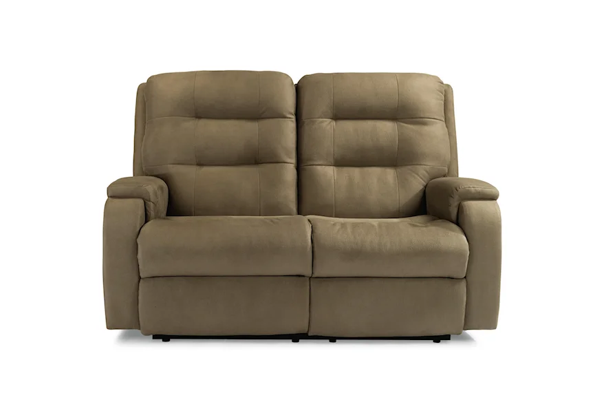 Arlo Reclining Loveseat by Flexsteel at Rooms and Rest