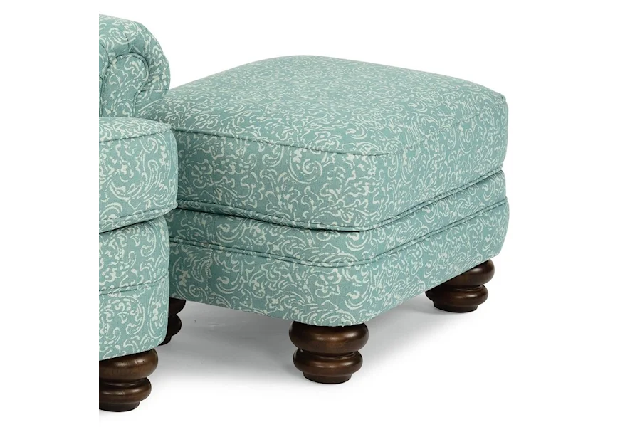 Bay Bridge Traditional Ottoman by Flexsteel at Janeen's Furniture Gallery