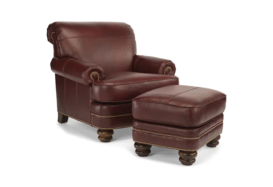 Bay Bridge Chair & Ottoman Set by Flexsteel at Rooms and Rest