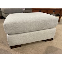 Contemporary Ottoman with Luxury Cushion