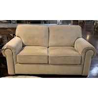 Customizable Loveseat with Rolled Arms