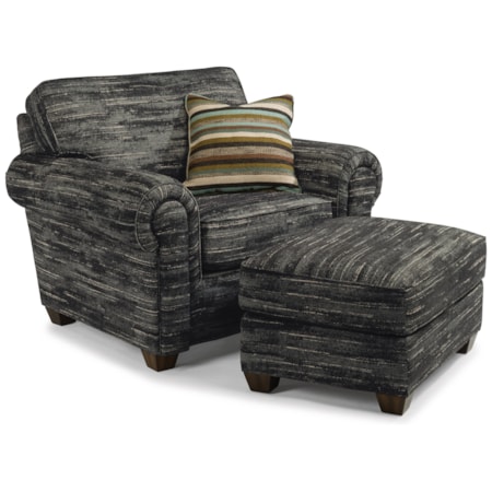 Chair and Ottoman Set