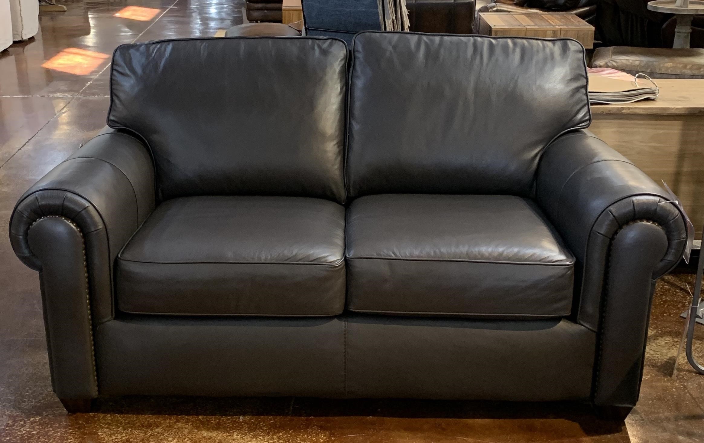 Customizable Loveseat with Rolled Arms