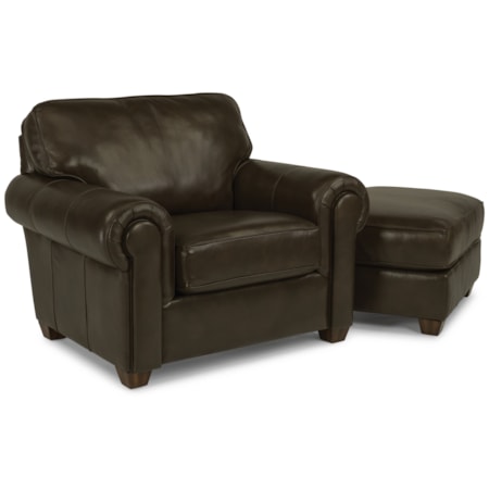 Chair and Ottoman Set