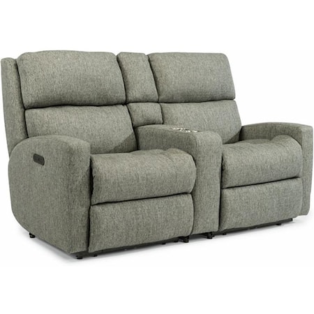 Pwr Recl. Loveseat w/Console & Pwr Hdrsts