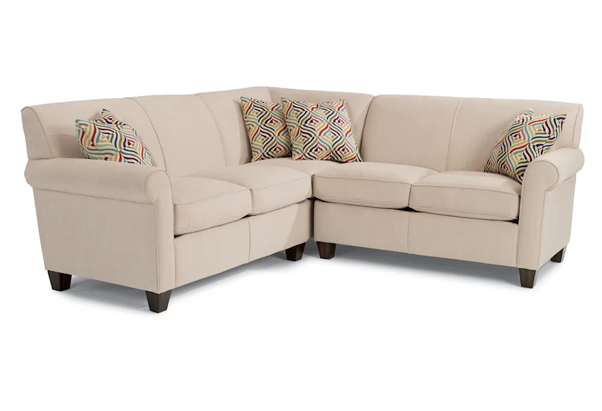 Dana 3 Pc Corner Sectional Sofa by Flexsteel at Conlin's Furniture