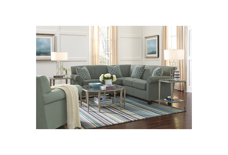 Dana 2 Pc Corner Sectional Sofa by Flexsteel at Steger's Furniture